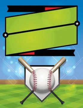 Vector Baseball League Illustration Stock Illustration