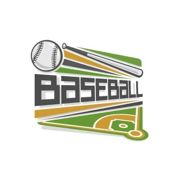 Vector baseball logo Illustrazione stock