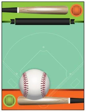 Vector Baseball Tournament Illustration 库存插图