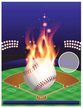 Vector Baseball Tournament Illustration Stock Illustration