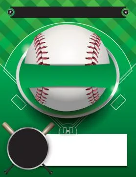 Vector Baseball Tournament Template Illustration Stock Illustration
