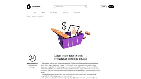 Vector basket in bold line style . Editable illustration Stock Illustration