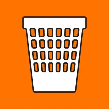 Vector basket icon. Eps10 Stock Illustration
