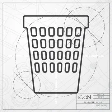 Vector basket icon Stock Illustration