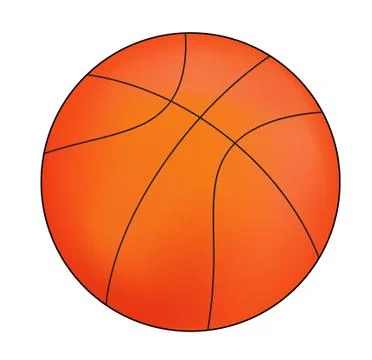 Vector Basketball isolated on a white background Stock Illustration