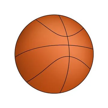 Vector Basketball isolated on a white background Stock Illustration