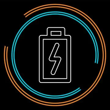 Vector Battery charging - power Battery illustration, electricity symbol - en Stock-Illustration