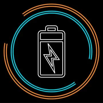 Vector Battery charging - power Battery Stock Illustration