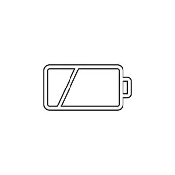 Vector Battery low charging - power Battery Illustrazione stock