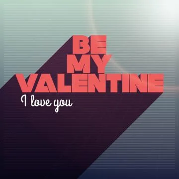 Vector be my valentine Stock Illustration