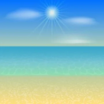 Vector Beach Holiday Background Illustrazione stock