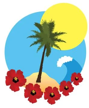Vector Beach Icon Stock-Illustration