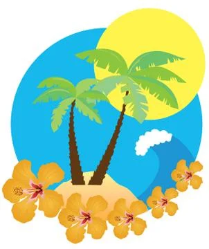 Vector Beach Icon Stock Illustration