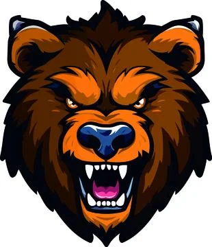 Vector bear esport mascot design illustration Stock Illustration