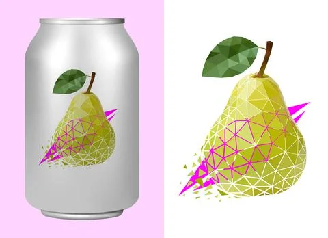 Vector bear in low poly style . Editable illustration Stock Illustration