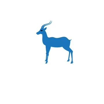 Vector beautiful antelope Stock Illustration