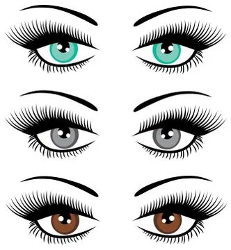 Vector beautiful eyes Stock Illustration