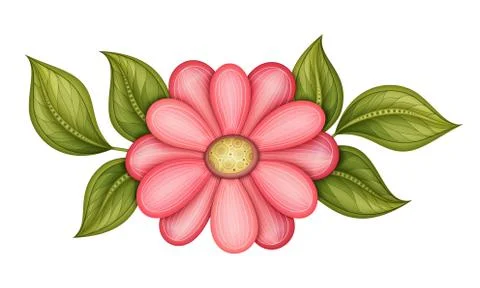 Vector Beautiful  Flower Stock Illustration