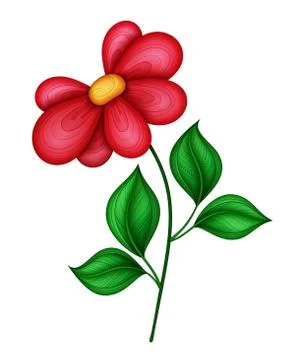 Vector Beautiful  Flower Illustrazione stock