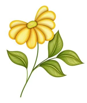 Vector Beautiful  Flower Stock Illustration