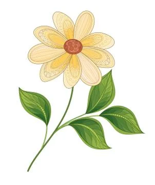 Vector Beautiful  Flower Stock Illustration