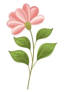 Vector Beautiful  Flower Stock Illustration