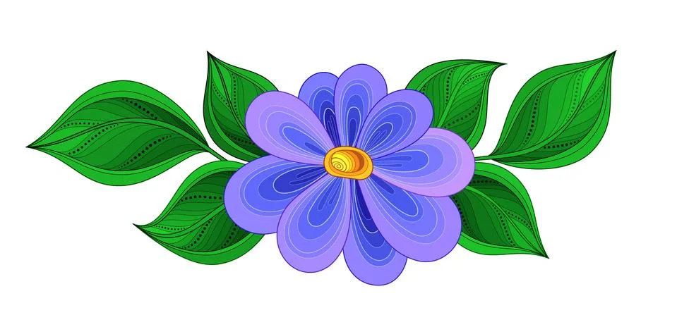 Vector Beautiful  Flower Illustrazione stock