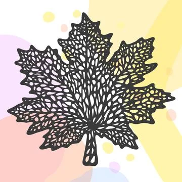 Vector beautiful leaflet on colorful background Stock Illustration