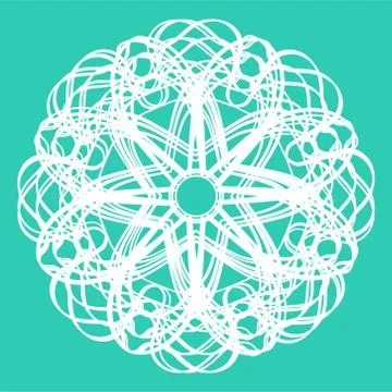 Vector beautiful light linear floral mesh pattern イラスト素材