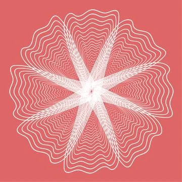 Vector beautiful light linear floral mesh pattern Stock Illustration