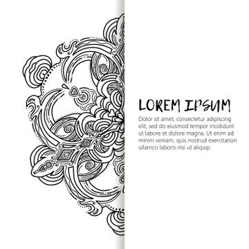 Vector Beautiful vintage decorative elements. Stock Illustration