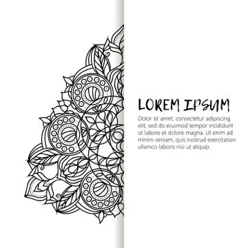 Vector Beautiful vintage decorative elements. Stock Illustration