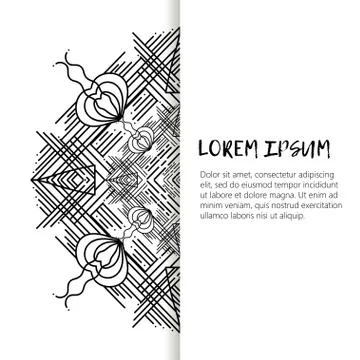 Vector Beautiful vintage decorative elements. Stock Illustration