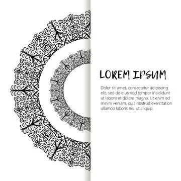 Vector Beautiful vintage decorative elements. Stock Illustration