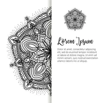 Vector Beautiful vintage decorative elements. Oriental pattern, vector illust Stock Illustration