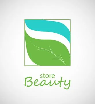 Vector beauty design emblem. Logo of studio Illustrazione stock