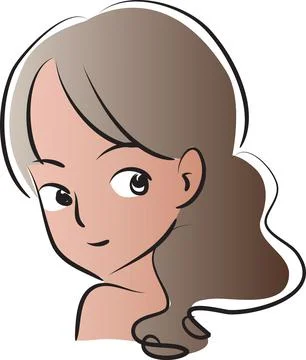 Vector beauty face Stock Illustration