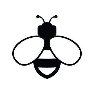 Vector bee icon Stock Illustration