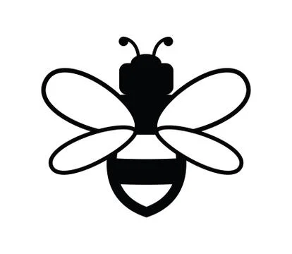Vector bee icon Stock Illustration