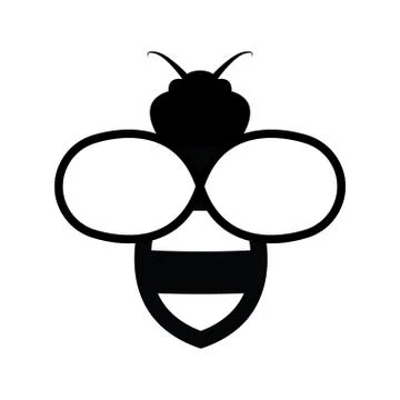 Vector bee icon Stock Illustration