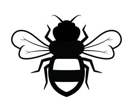 Vector bee icon Stock Illustration