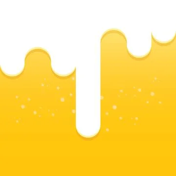 Vector beer background with white foam and bubbles. light beer poster design Stock Illustration