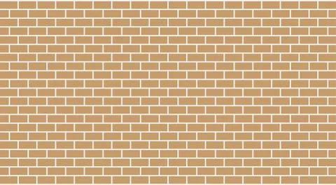 Vector beige brick wall Stock Illustration