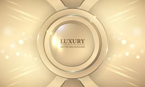 Vector beige luxury background. Stock Illustration