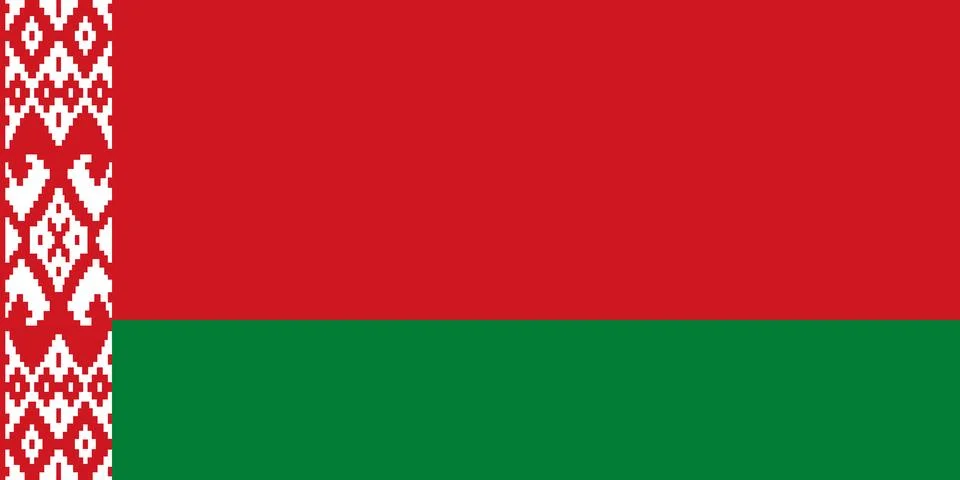 Vector Belarus flag Stock Illustration