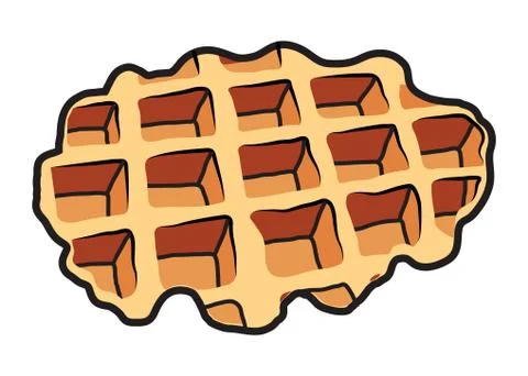 Vector belgium  waffle Stock Illustration