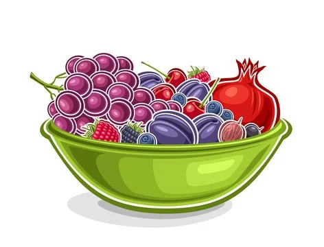 Vector Berry Dish Illustrazione stock