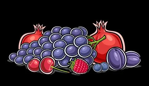 Vector Berry Logo 스톡 일러스트
