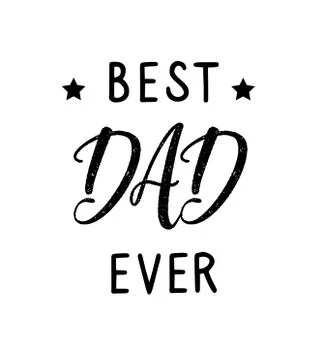 Vector best dad ever Illustrazione stock