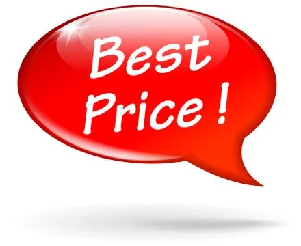 Vector best price speech bubble Stock Illustration